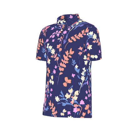 Sapphire Meadow Stretch Polo Shirt