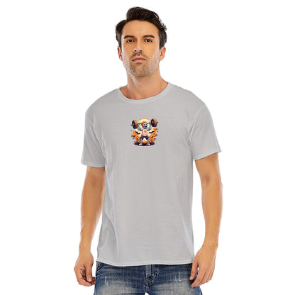 Customizable Fitness Halloween Graphic Unisex O-neck Short Sleeve T-shirt | 180GSM Cotton (DTF)