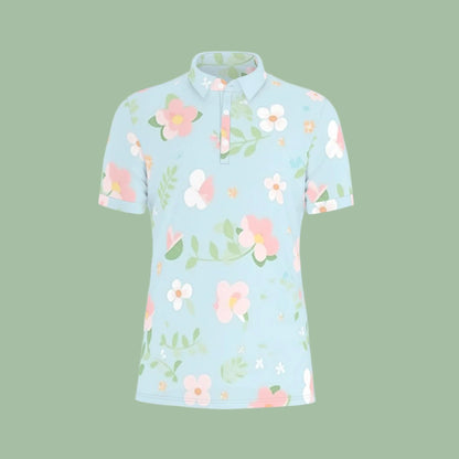 Springtime Serenade Stretch Polo Shirt