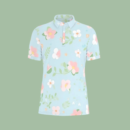 Springtime Serenade Stretch Polo Shirt
