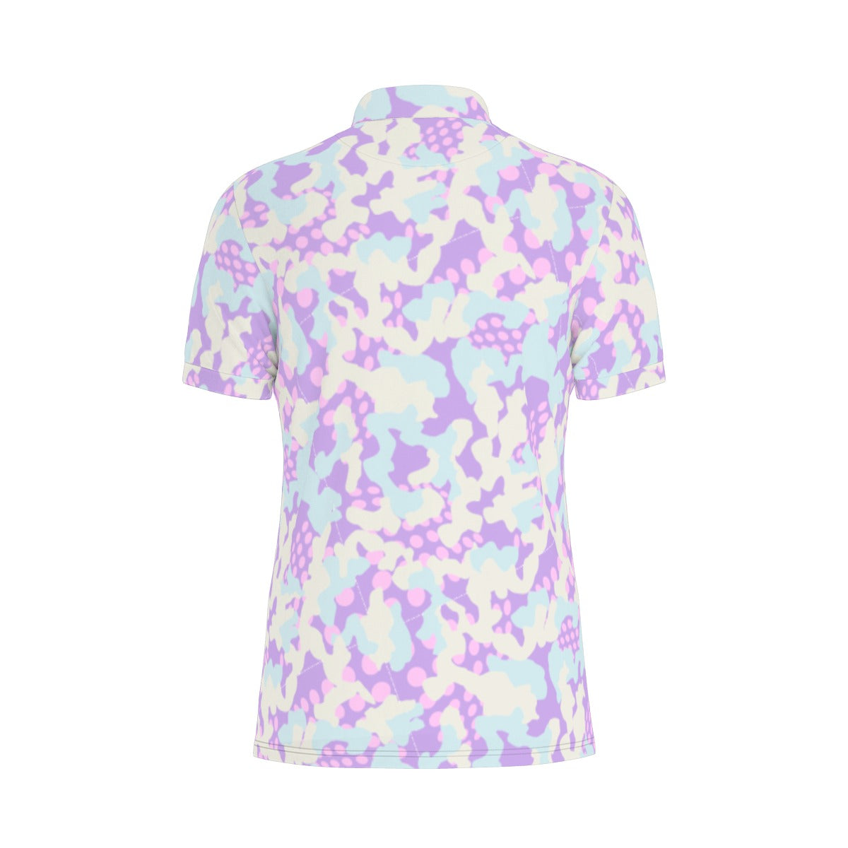 Lavender Haze Camouflage Stretch Polo Shirt