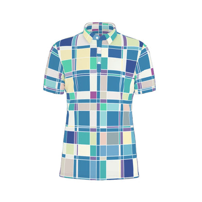 Checkered Delight Stretch Polo Shirt