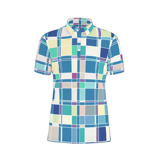 Checkered Delight Stretch Polo Shirt