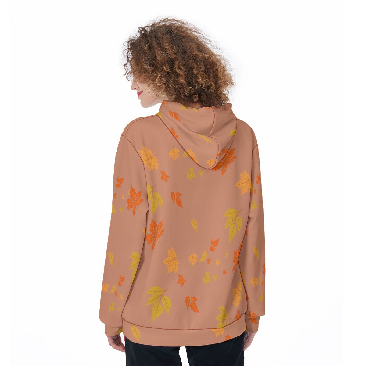 Custom Fall Color and Halloween Graphic Options -  Women's Pullover Hoodie