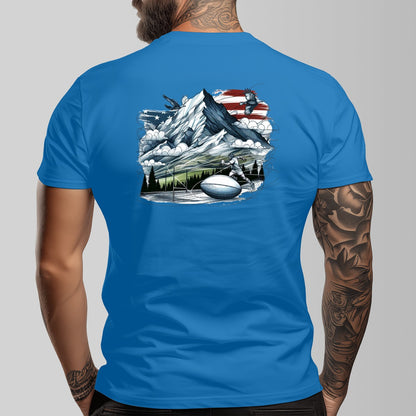 Rugby in Montana Short Sleeve T-shirt | 180GSM Cotton (DTF)