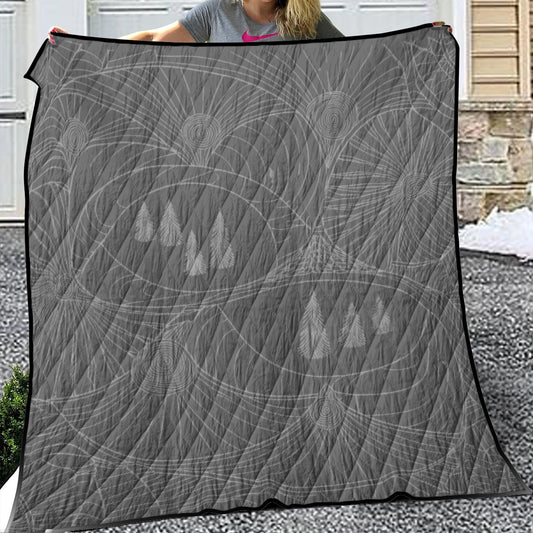 Lightweight & Breathable Quilt With Edge-wrapping Strips