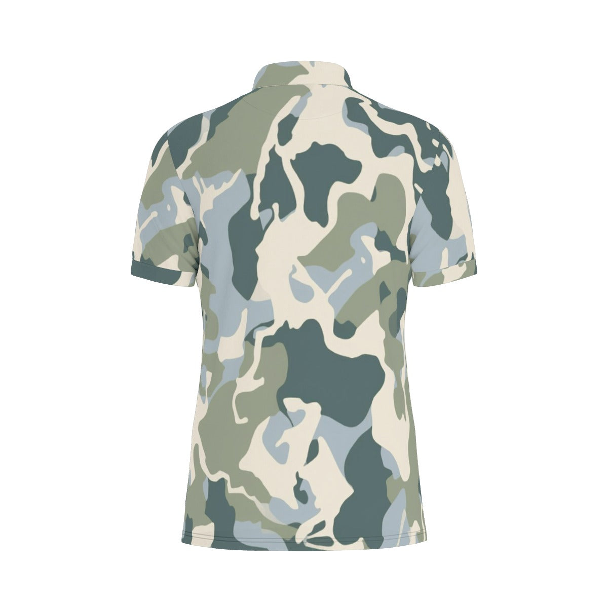 Summer Forest Camo Stretch Polo Shirt