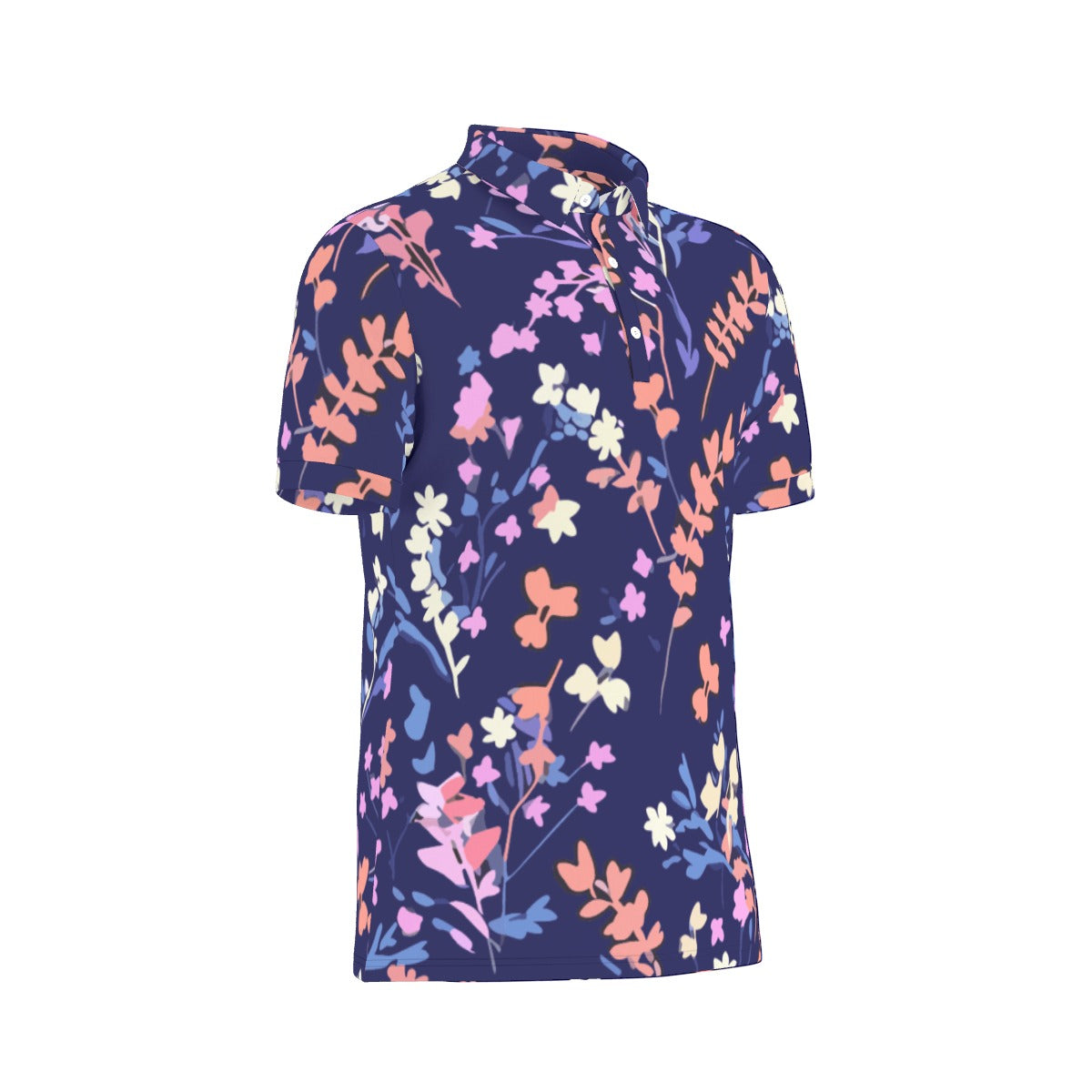 Sapphire Meadow Stretch Polo Shirt