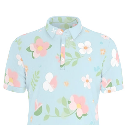 Springtime Serenade Stretch Polo Shirt