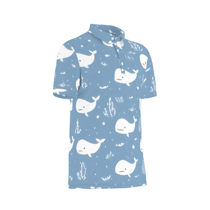 Whale of a Shot Stretch Polo Shirt