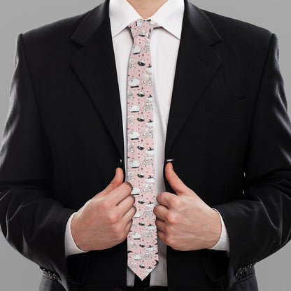Pink Halloween Tie
