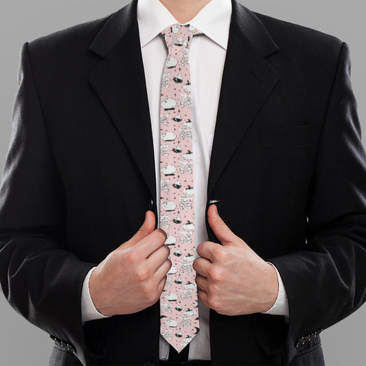 Pink Halloween Tie