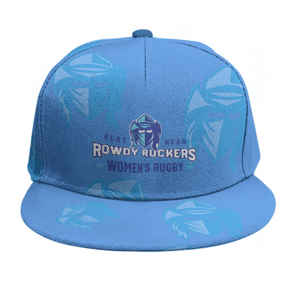 Rowdy Ruckers Flat Brim Baseball Cap - Stylish Rugby Headwear
