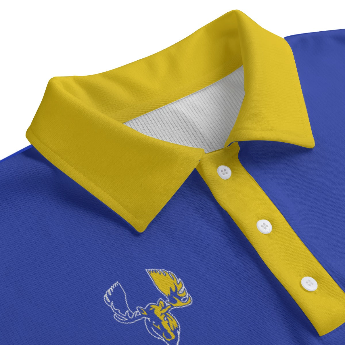 Moose Rugby Lapel Collar Sweater
