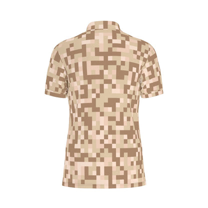 Desert Digital Camo Stretch Polo Shirt