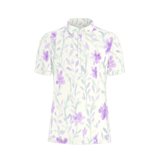 All-Over Print Men's Stretch Polo Shirt