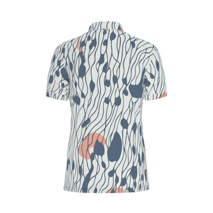 Oceanic Drift Stretch Polo Shirt