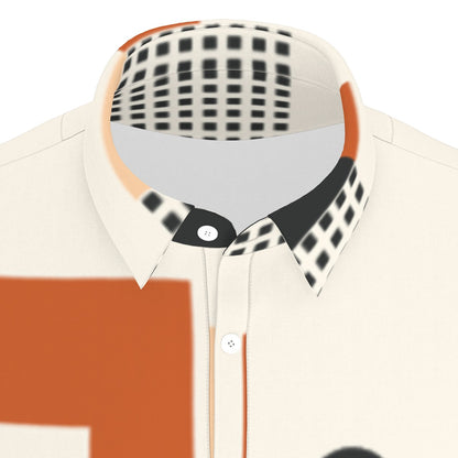 Geometric Art Polo Shirt: A vibrant, modern design inspired by geometric patterns.