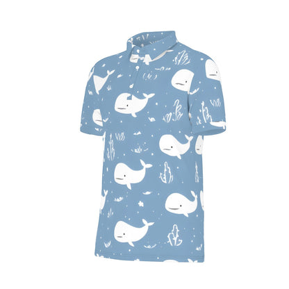 Whale of a Shot Stretch Polo Shirt