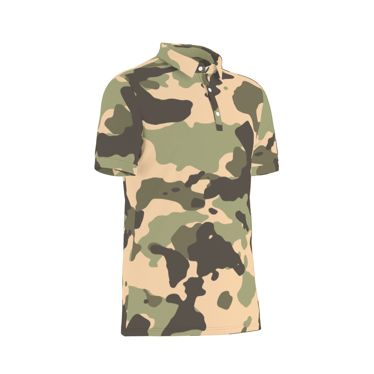 Old School Camo Stretch Polo Shirt