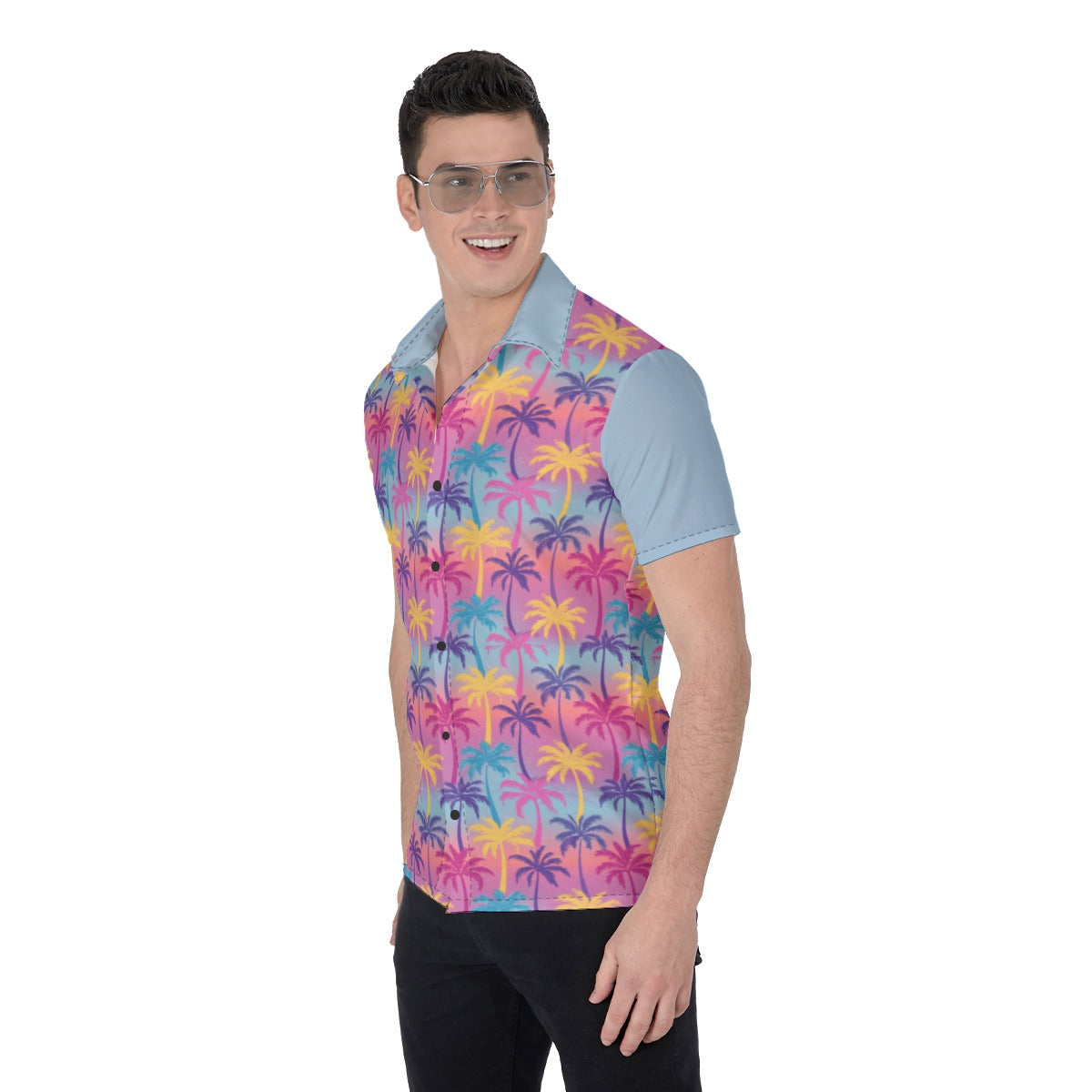 Men's short Sleeve Button Up Shirt - Click to view more designs