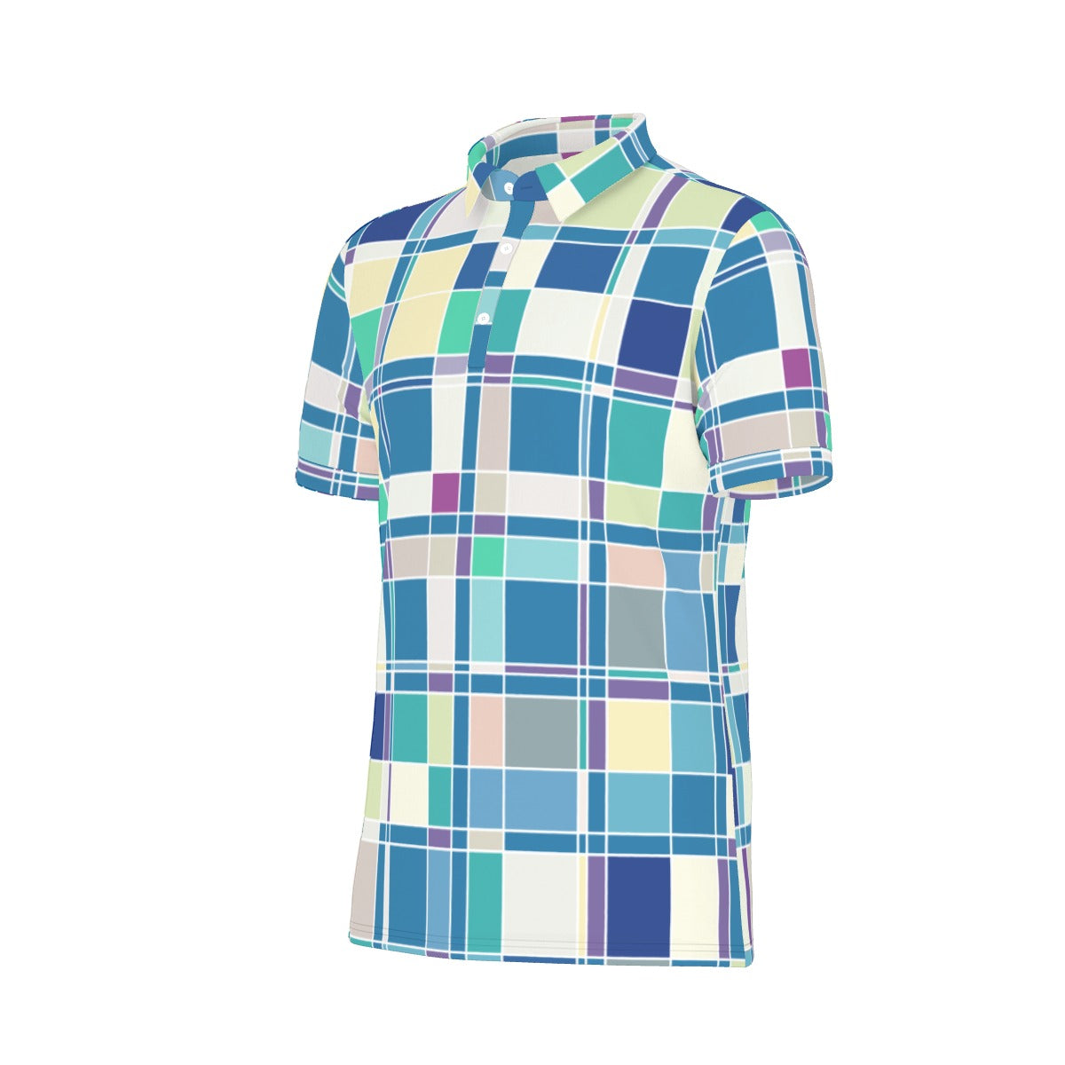 Checkered Delight Stretch Polo Shirt