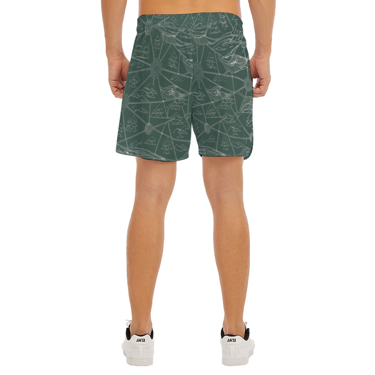 Men's Side Split Running Sport Shorts