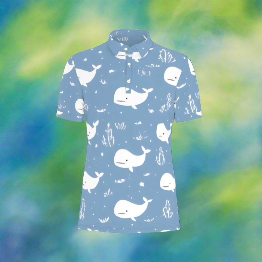 Whale of a Shot Stretch Polo Shirt