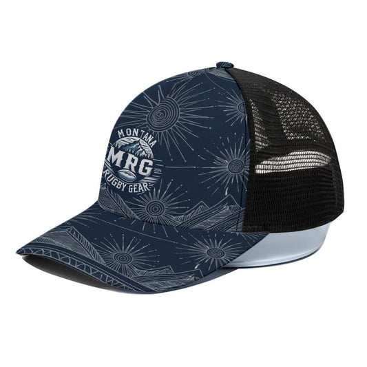 Unisex Trucker Hat With Black Half-mesh