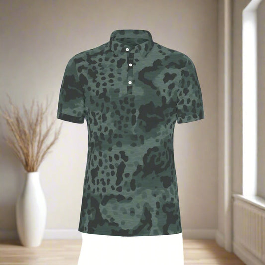 Urban Camouflage Stretch Polo Shirt