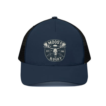 Moose Vintage Trucker Hat With Black Half-mesh