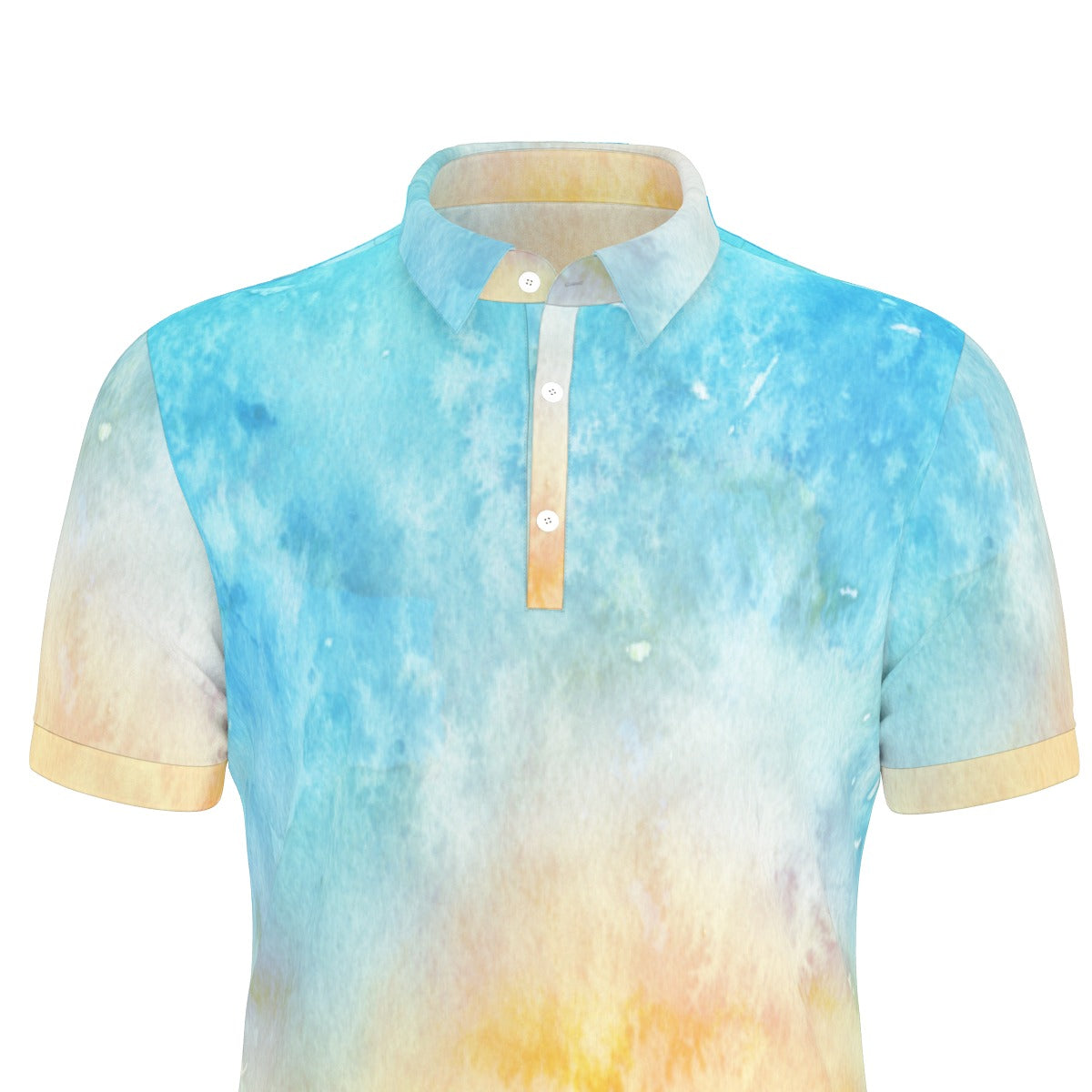 Aquarelle Sunrise Stretch Polo Shirt