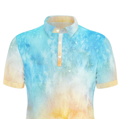 Aquarelle Sunrise Stretch Polo Shirt