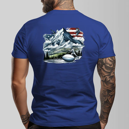 Rugby in Montana Short Sleeve T-shirt | 180GSM Cotton (DTF)
