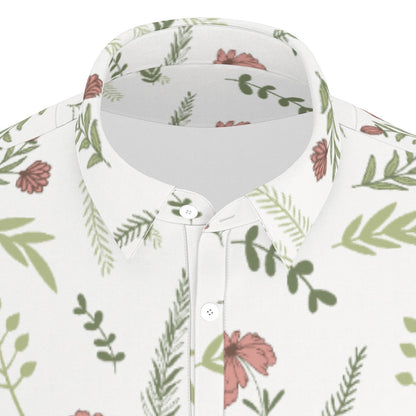 Botanical Harmony Stretch Polo Shirt