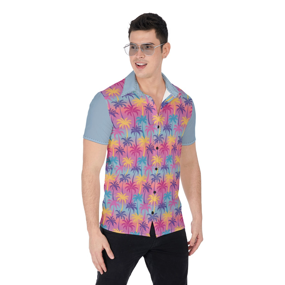 Grey Short Sleeve Button up - Click to view more designs