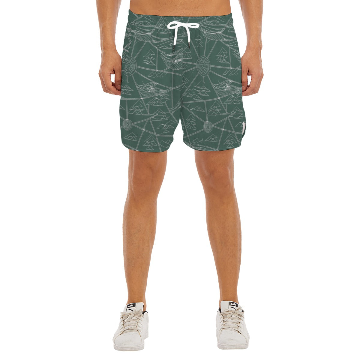Men's Side Split Running Sport Shorts