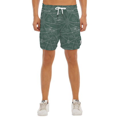 Men's Side Split Running Sport Shorts