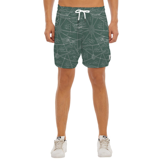 Men's Side Split Running Sport Shorts