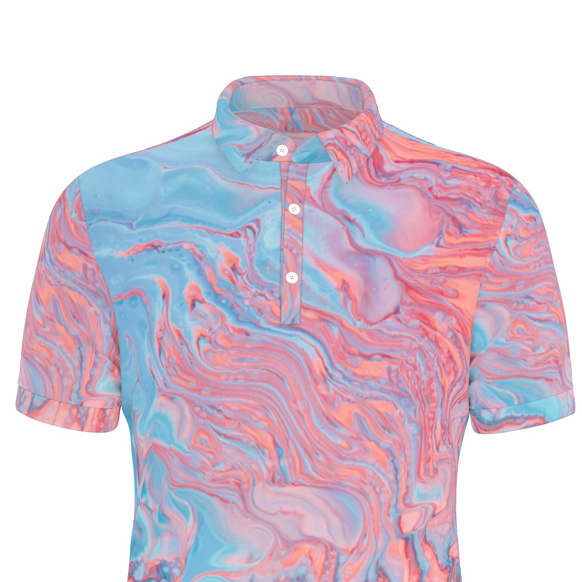 Majestic Marble Stretch Polo Shirt