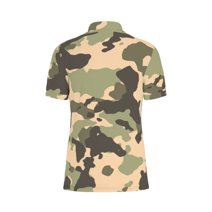 Old School Camo Stretch Polo Shirt