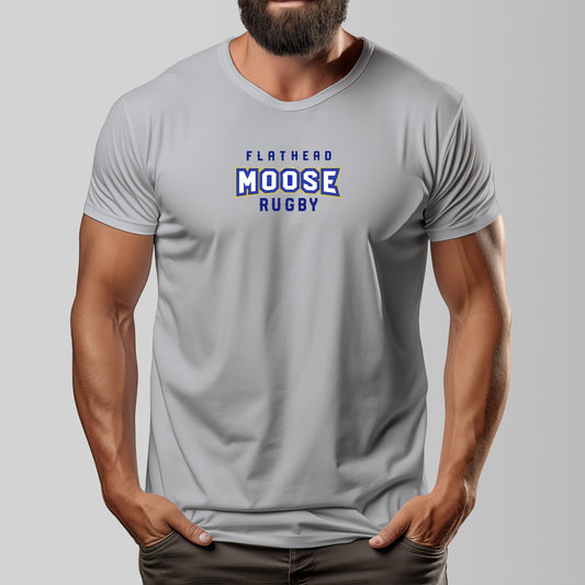Flathead Moose Rugby Unisex O-neck Short Sleeve T-shirt | 180GSM Cotton (DTF)