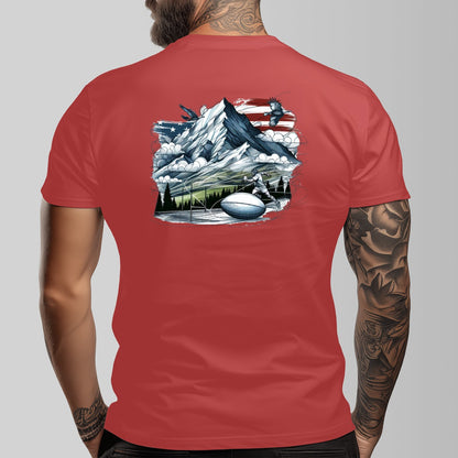 Rugby in Montana Short Sleeve T-shirt | 180GSM Cotton (DTF)
