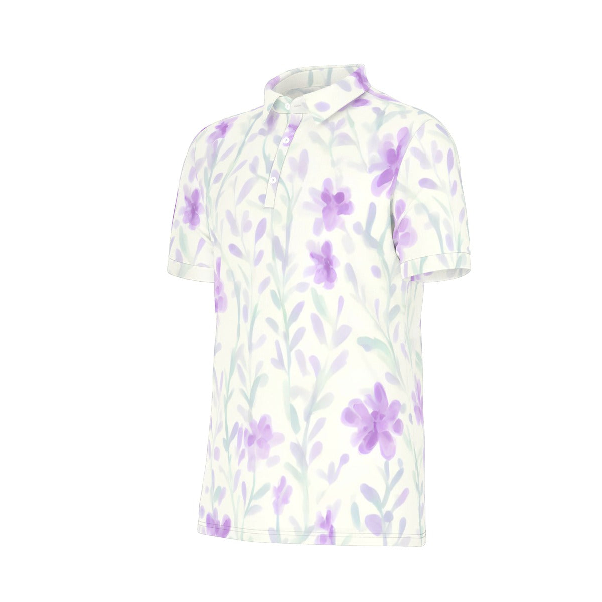All-Over Print Men's Stretch Polo Shirt