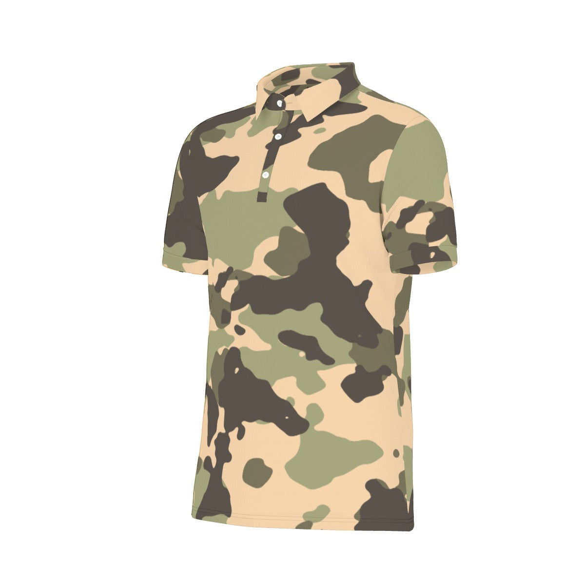 Old School Camo Stretch Polo Shirt