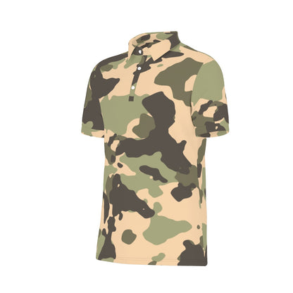 Old School Camo Stretch Polo Shirt