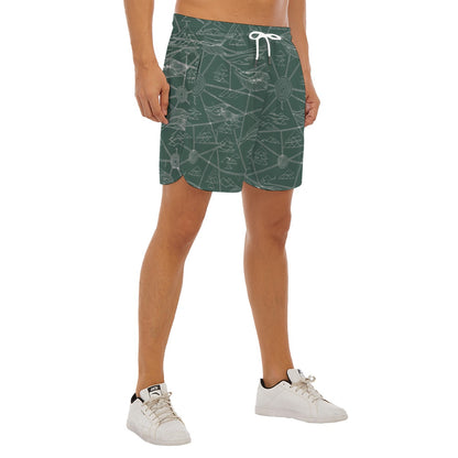 Men's Side Split Running Sport Shorts