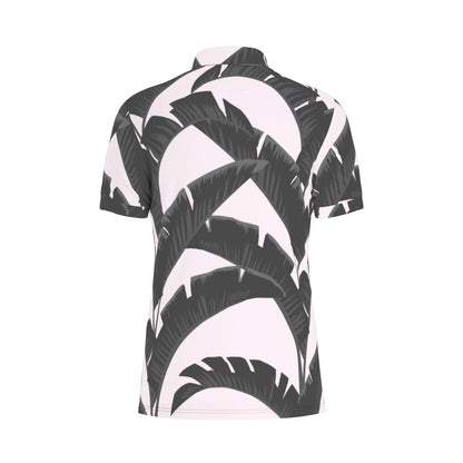 Palm Monochrome Stretch Polo Shirt