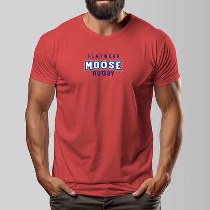 Flathead Moose Rugby Unisex O-neck Short Sleeve T-shirt | 180GSM Cotton (DTF)