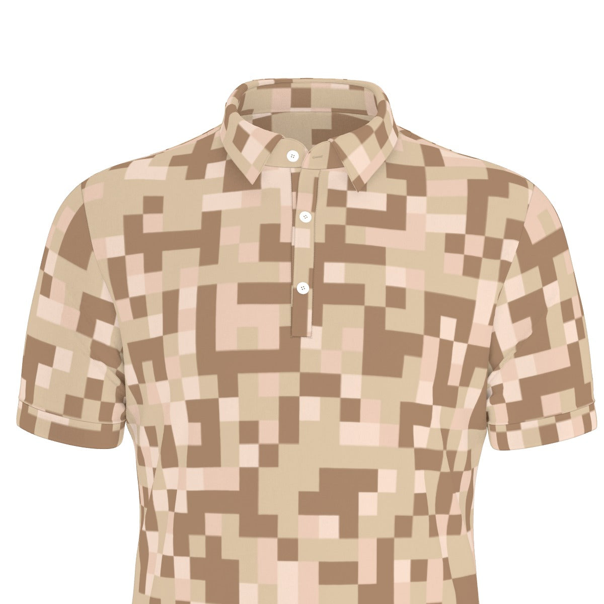 Desert Digital Camo Stretch Polo Shirt